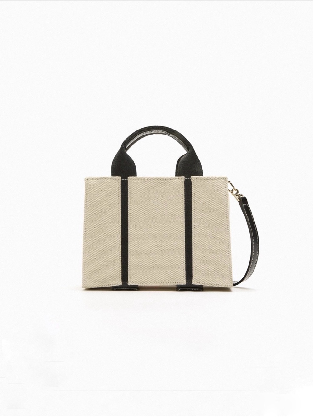 NWT Zara Canvas Mini City Bag